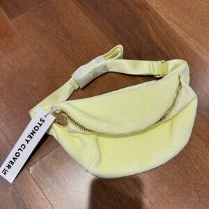 Bright yellow Stoney clover fanny pack, NWT